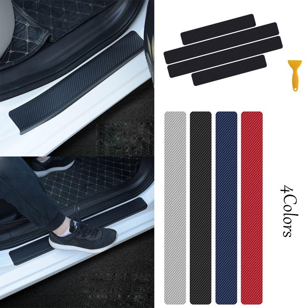 Vỏ Bọc Sợi Carbon Chống Mòn Bảo Vệ Bảng Điều Khiển Cửa Xe Hơi