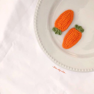 kẹp tóc carrot 🥕🥕🥕 xinh xắn handmade - by gacxepnho