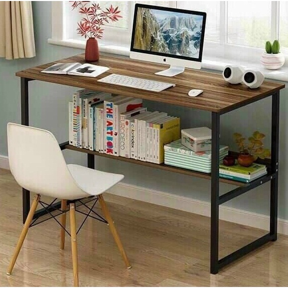 Bàn làm việc  80x40x75cm, học tập, văn phòng, chân sắt U1 chắc chắn, Đầy đủ linh kiện ốc vít lắp ráp