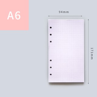 Ruột sổ còng/ Refill sổ 6 lỗ A5, A6 - ALT018