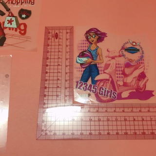 Sticker ủi, hình ủi, patch ủi những cô gái( chọn ngẫu nhiên) (Phụ liệu may vá trang trí quần áo may mặc, Handmade, DIY)