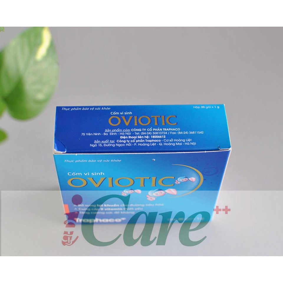 CỐM VI SINH OVIOTIC HỘP 20 GÓI GIÚP CÂN BẰNG HỆ VI SINH ĐƯỜNG RUỘT