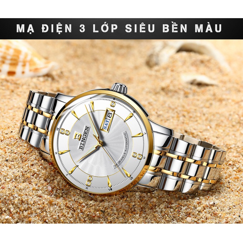 Đồng hồ Nam BINGEN Kính Tráng SAPPHIRE – Dây Thép Đúc Đặt & Khóa Bướm - Thương Hiệu Cao Cấp Của ĐỨC | BigBuy360 - bigbuy360.vn
