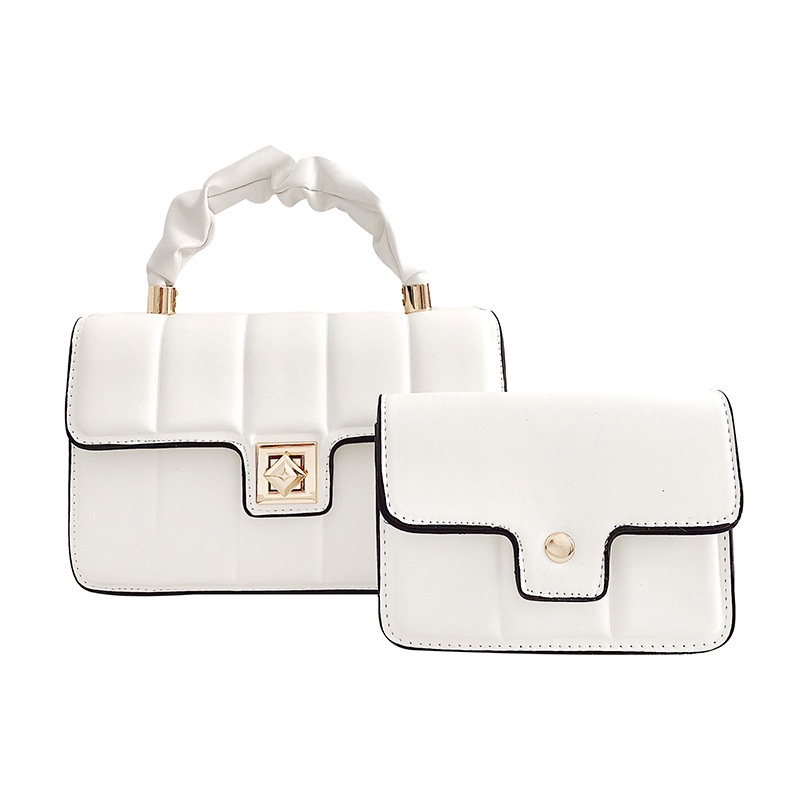 Túi Đeo Vai Cầm Tay Một Bên Họa Tiết Dập Nổi Hoa Văn Kẻ Ô Cổ Điển Dành Cho Bạn Nữ