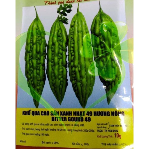 Hạt giống khổ qua mướp đắng NO.09 trái dài - gói 10 gram