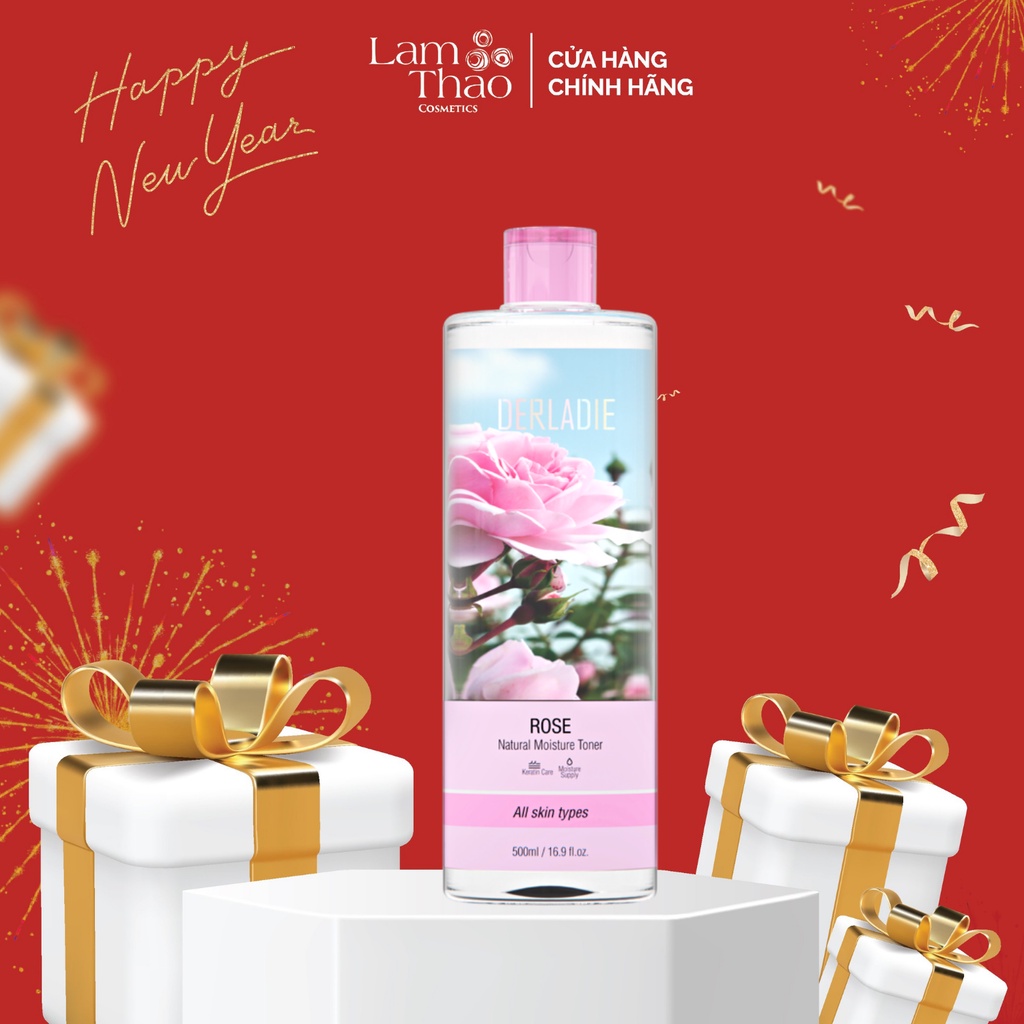 Nước Hoa Hồng Derladie Rose Natural Moisture Toner