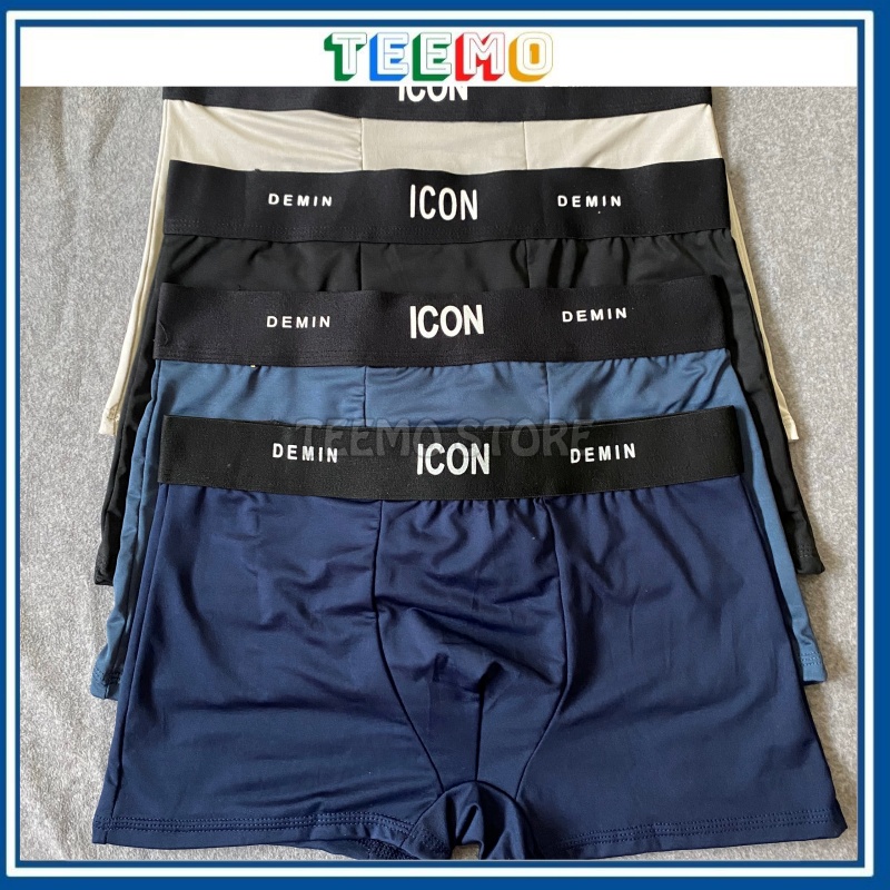 Quần Lót Nam ICON DEMIN Thun Lạnh - Sịp Đùi Nam Cotton Mềm Mịn Co Giãn 4 Chiều | Teemo