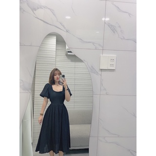 BIGSIZE B50 - ĐẦM XỐP 4 MÀU CUTOUT LƯNG (Ảnh thật + feedback khách)