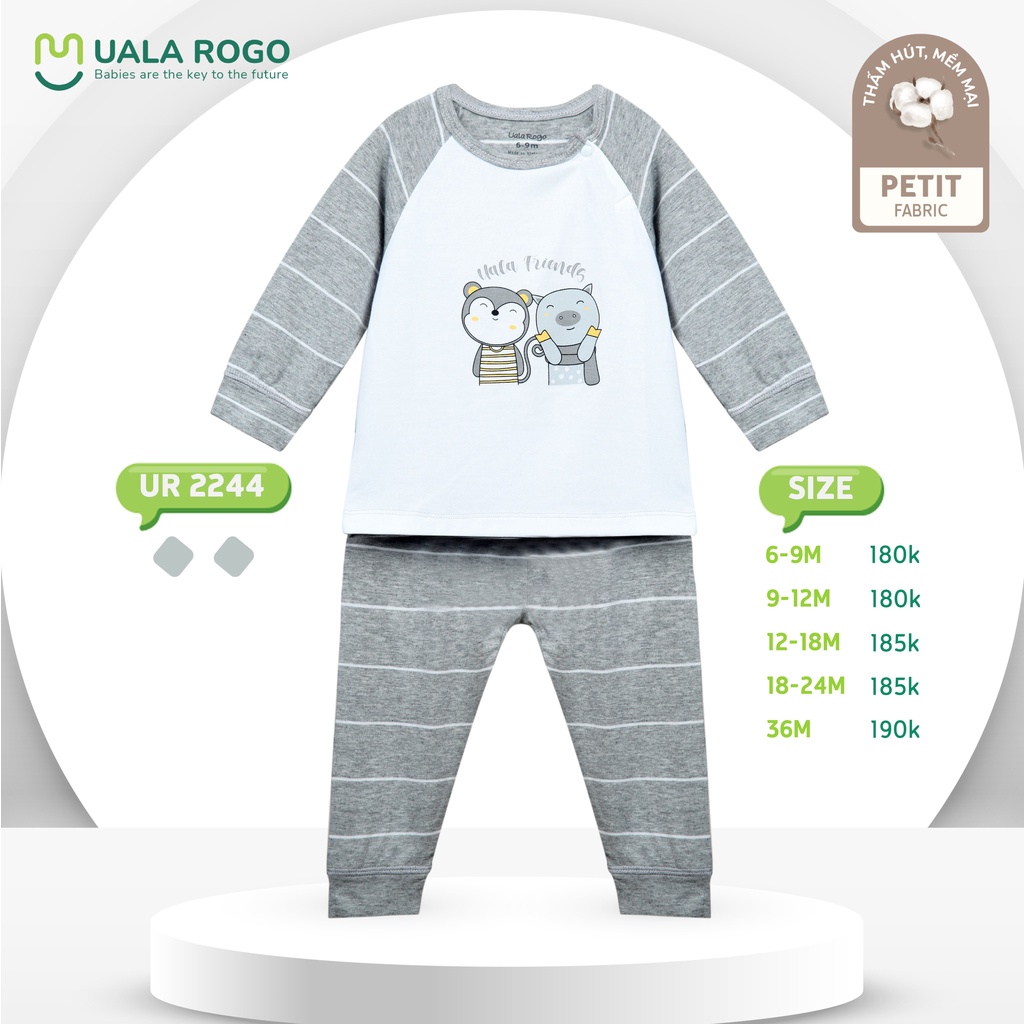 Bộ dài tay cài vai Uala Rogo (UR2244/UR2046)