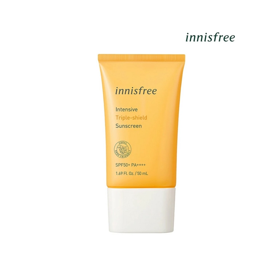 Chính hãng - Kem chống nắng lâu trôi làm sáng da innisfree Intensive Triple Care Sunscreen SPF50+ PA++++ 50ml