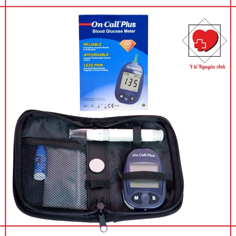 Máy đo đường huyết On call plus(Tặng kèm 25 test và 10 kim chích máu)