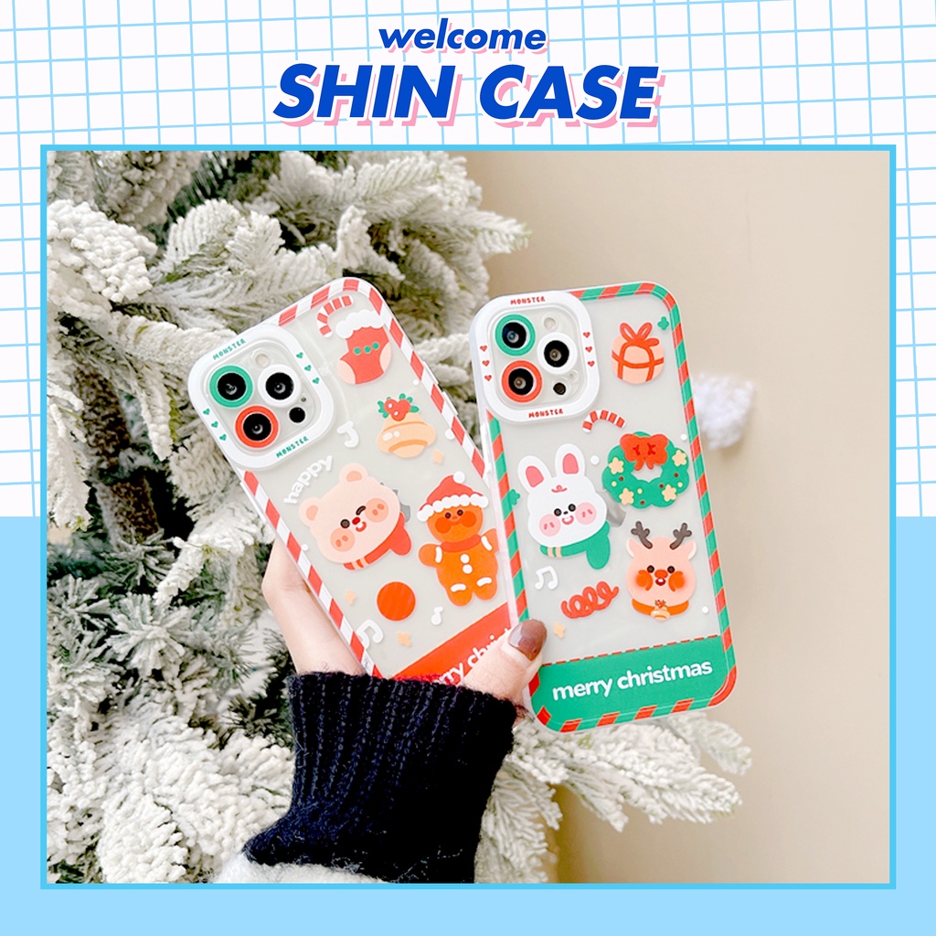 Ốp lưng iphone Quà Noel trong cạnh vuông 6/6plus/6s/6splus/7/7plus/8/8plus/x/xr/xs/11/12/13/pro/max/plus/promax | BigBuy360 - bigbuy360.vn