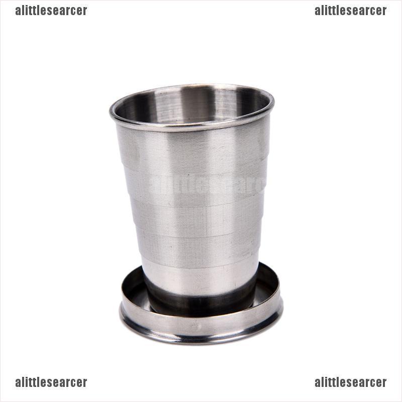 Cốc Mini Bằng Thép Không Gỉ Có Thể Gấp Gọn Tiện Dụng Mang Theo Du Lịch