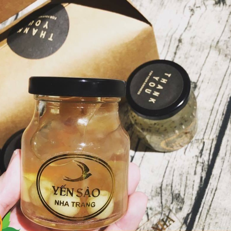 Lô 60 hũ thủy tinh 100ml nắp thiếc vặn chưng yến, đựng dầu dừa, làm sữa chua (Nắp đen hoặc vàng)