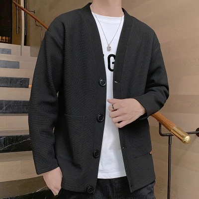 Áo Khoác Cardigan Cổ Chữ V Thời Trang Xuân Thu Cho Nam