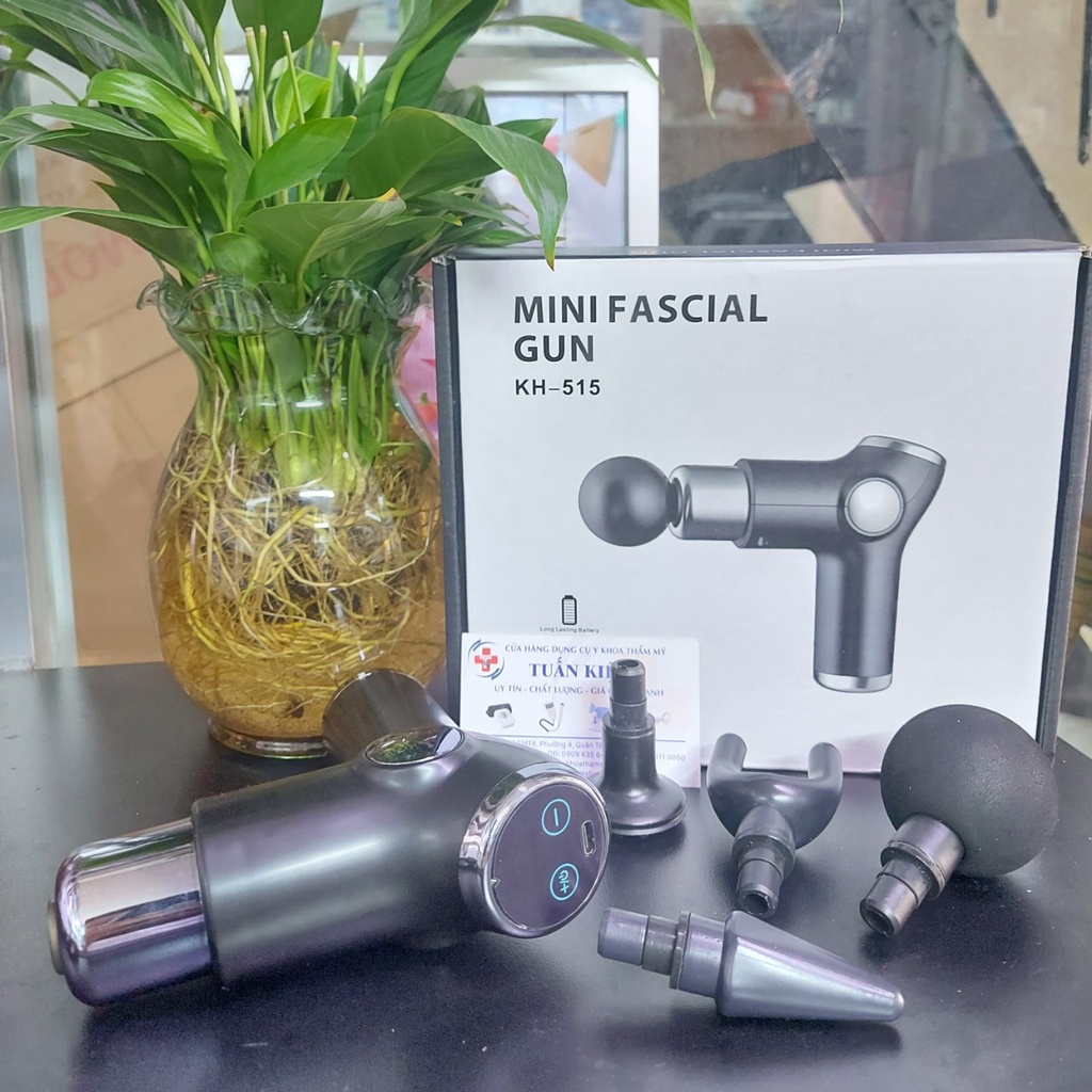 (Giao nhanh 30p) Súng Massage Fascial Gun cầm tay, giúp giảm đau vai gáy