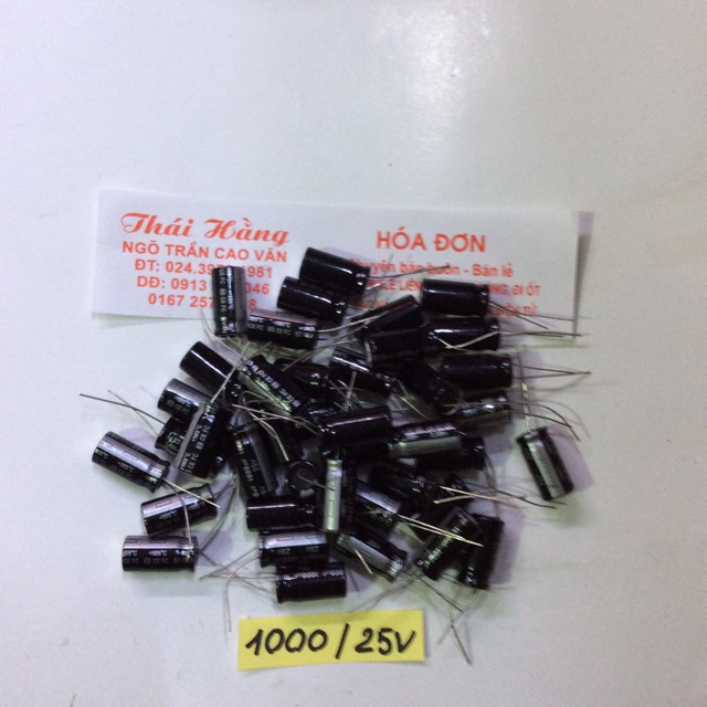 Tụ hoá 1000 M/25 v giá bán 10 chiếc