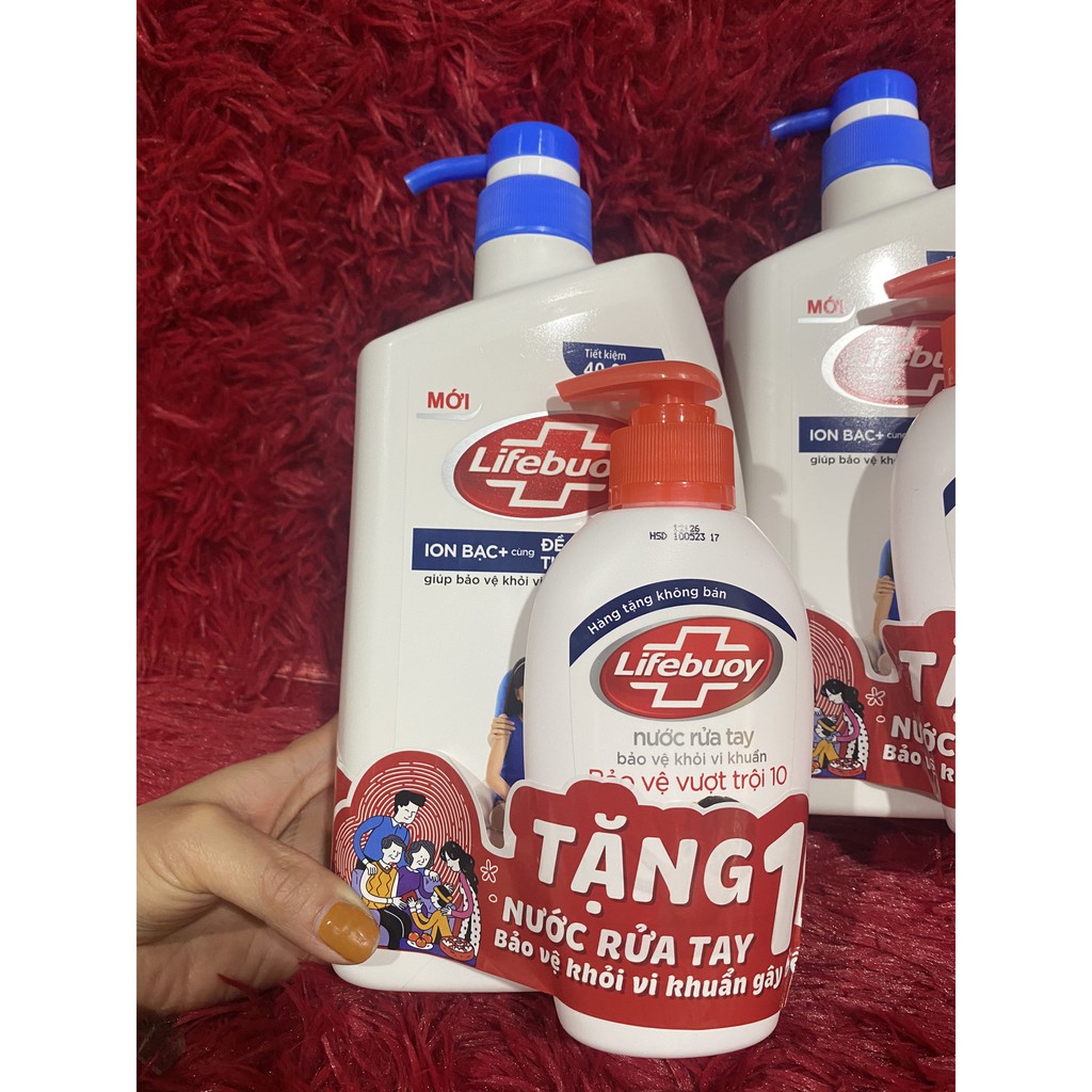 Sữa tắm Lifeboy 850ml (tặng kèm nước rửa tay lifeboy 120ml) - hàng khuyến mại hấp dẫn