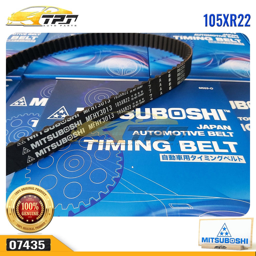 Dây Curoa Cam / Dây Đai Răng Hyundai ACCENT 105XR22 - 105RU22 MITSUBOSHI - Japan