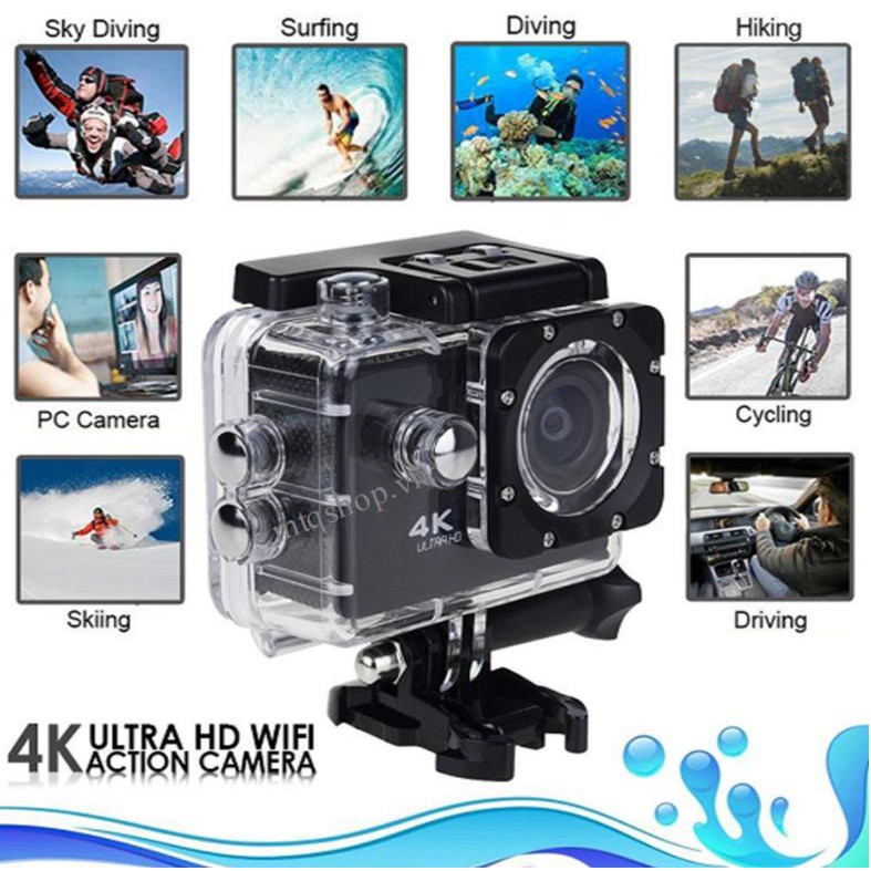 Camera hành trình 4K Ultra chống nước, Camera Phượt Thủ.