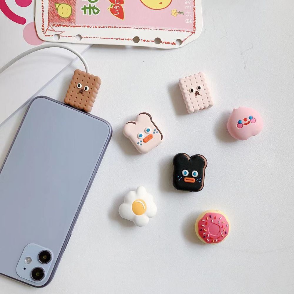 Đầu bảo vệ cáp sạc iPhone chủ đề hoạt hình đáng yêu