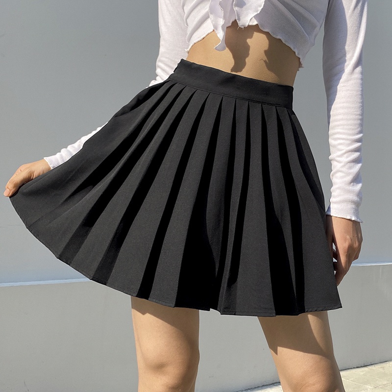 Chân váy xếp ly ngắn tennis bigsize chân váy xếp li công sở LOKISO CV08