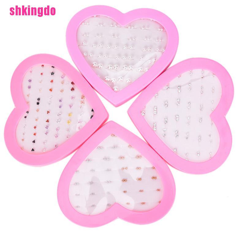 Set khuyên tai đất sét hình hoa/ trái cây handmade dễ thương cho trẻ em