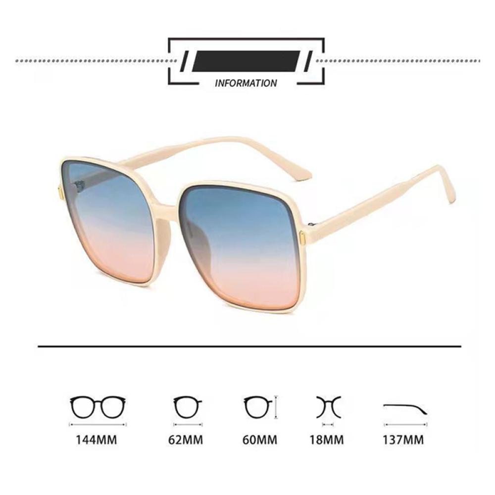 Kính Mát Gọng Vuông Chống Tia UV Phong Cách Retro Thời Trang Cho Nữ N6O6