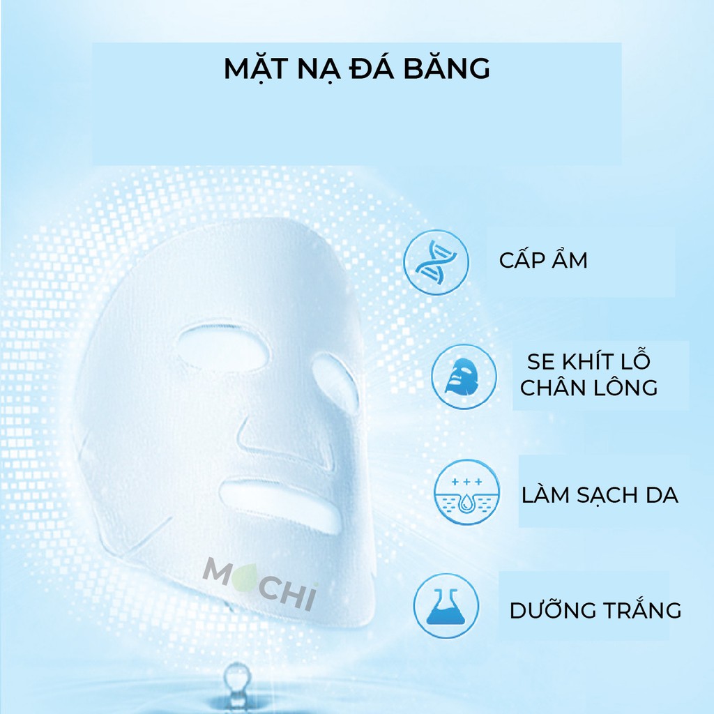 Mặt Nạ Đá Băng Cấp Ẩm Dưỡng Trắng Da Ngừa Mụn Kiềm Dầu Mask Giấy Đắp Mặt Nội Địa Trung images MOCHI SHOP