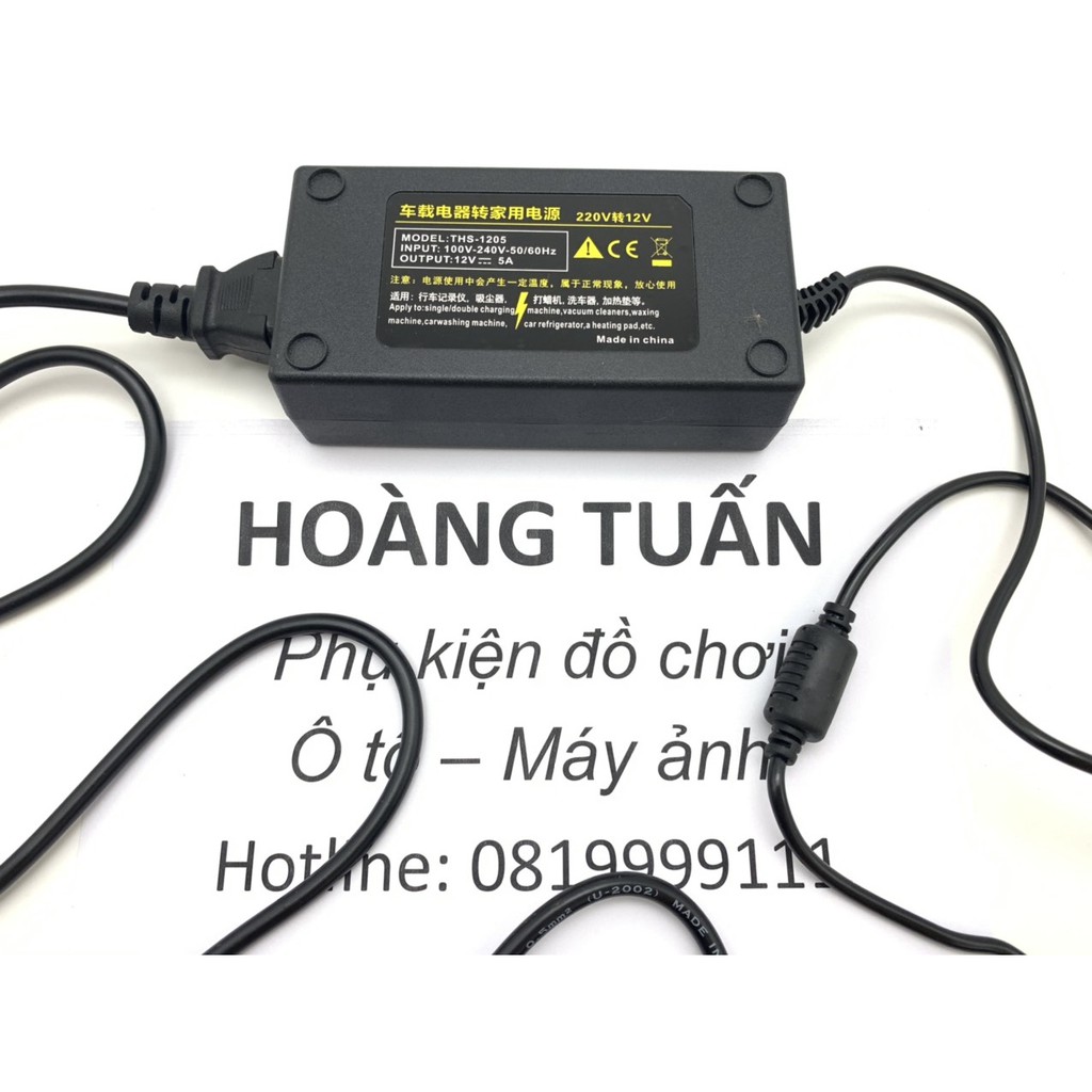 Bộ chuyển LOẠI CAO CẤP điện 220v thành thành điện tẩu 12v xe hơi ô tô tải lớn đến 10A120W