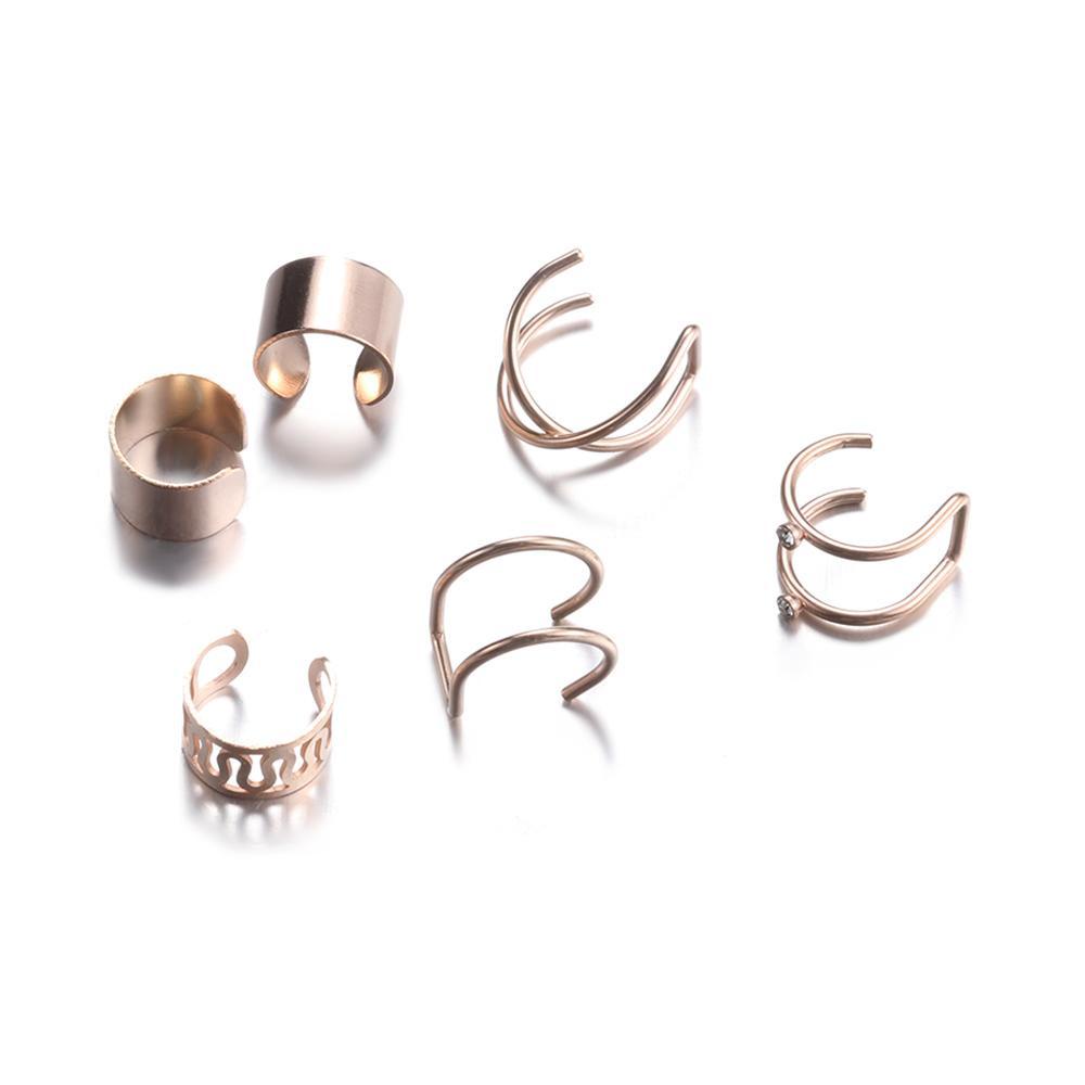 Bộ 5 / 8 Đôi Khuyên Tai Thép Không Gỉ Thời Trang Cá Tính