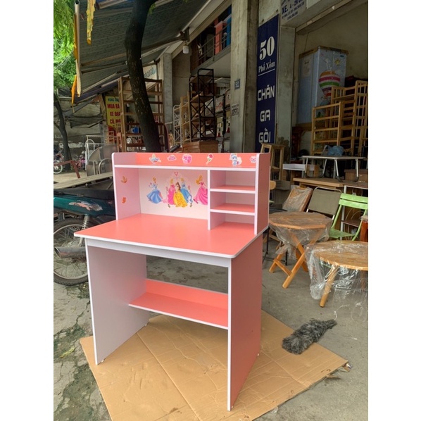 Bàn Học Sinh Kèm Kệ Sách có giá sách lửng Havaco bền đẹp tiện dụng