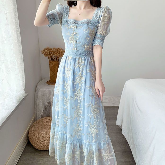 French advanced sense online celebrity ins fashion dress women's summer 2022 new skinny skirt stylish design trend