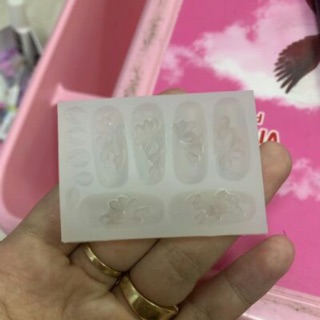 3 Khuôn hoa bột mong nail 3d 4d 5d