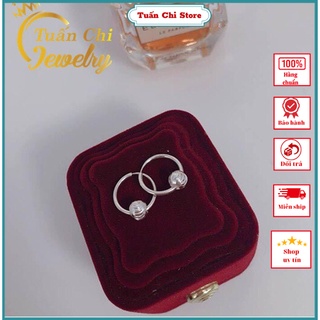 Khuyên tai bạc ⚡ free ship ⚡ bông tai cá tính, trẻ trung chất liệu bạc ta