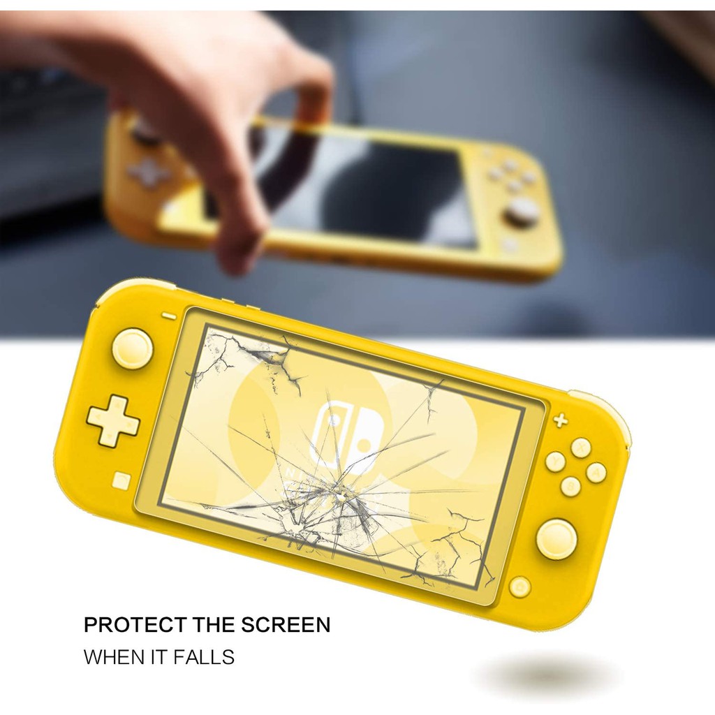 Kính cường lực LAMMCOU độ cứng 9H bảo vệ màn hình cao cấp thích hợp cho Nintendo Switch Lite