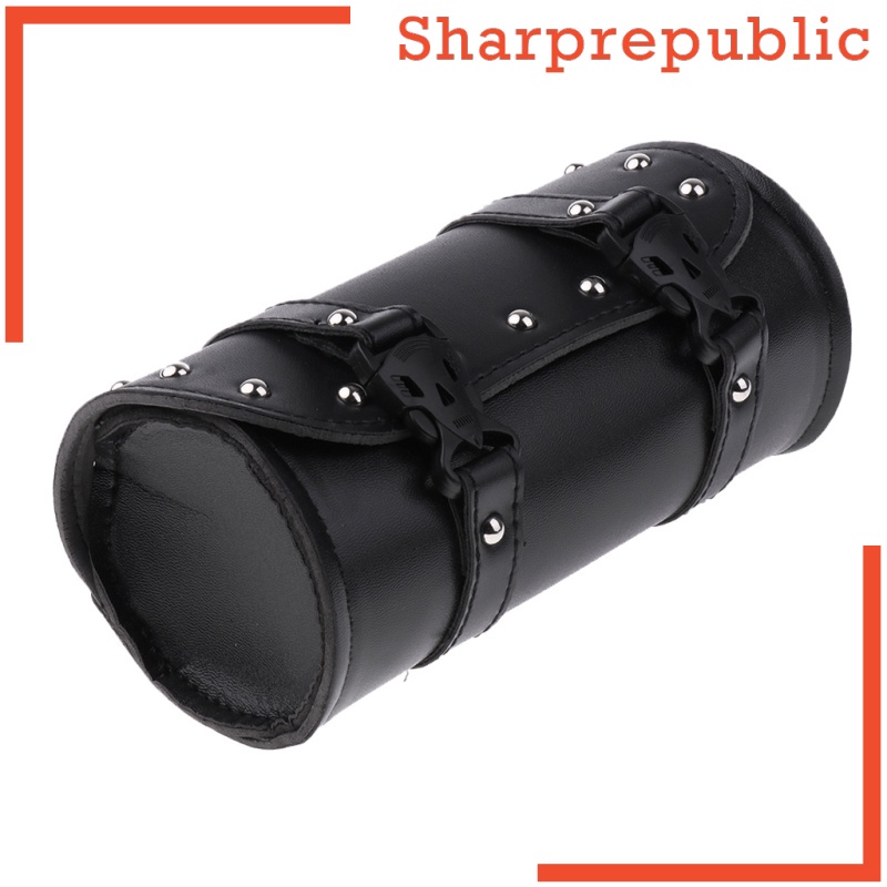 [SHARPREPUBLIC] Motorcycle Saddlebag PU Leather Round Barrel Roll Tool Bag for Harley | BigBuy360 - bigbuy360.vn