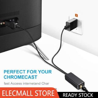 Fire TV Stick Micro USB to RJ45 Ethernet Adapter with USB Power Supply Cable