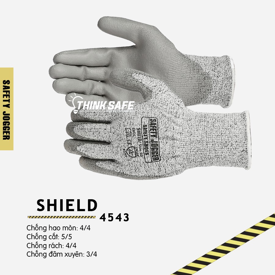 Găng tay chống cắt Jogger Shield - bao tay chống cắt cấp độ 5 - chống rách, bao tay bảo hộ lao động - Bảo Hộ Thinksafe