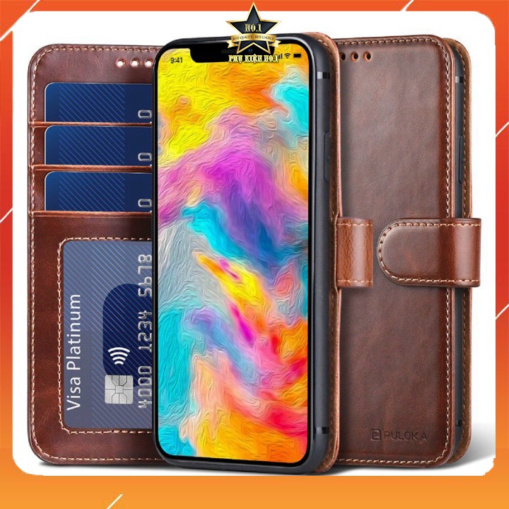 [  DA CAO CẤP ] Bao Da iPhone Kèm Ví chính hãng PULOKA iPhone 7 Plus,X, Xs Max, 11, 11 Pro Max, 12 Pro,12 Pro Max | BigBuy360 - bigbuy360.vn