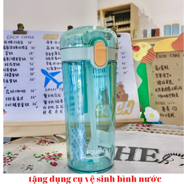 Bình nước THỂ THAO CAO CẤP 450ML - LOẠI DÀY Bình đựng nước bình nước thể thao