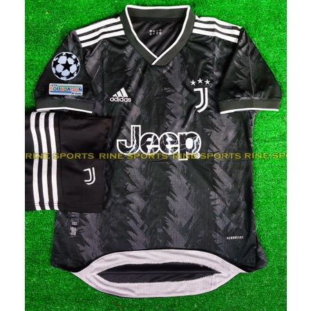 Bộ áo bóng đá Juve đen hàng Thailand năm 2022 – 2023 chuẩn thi đấu 99%