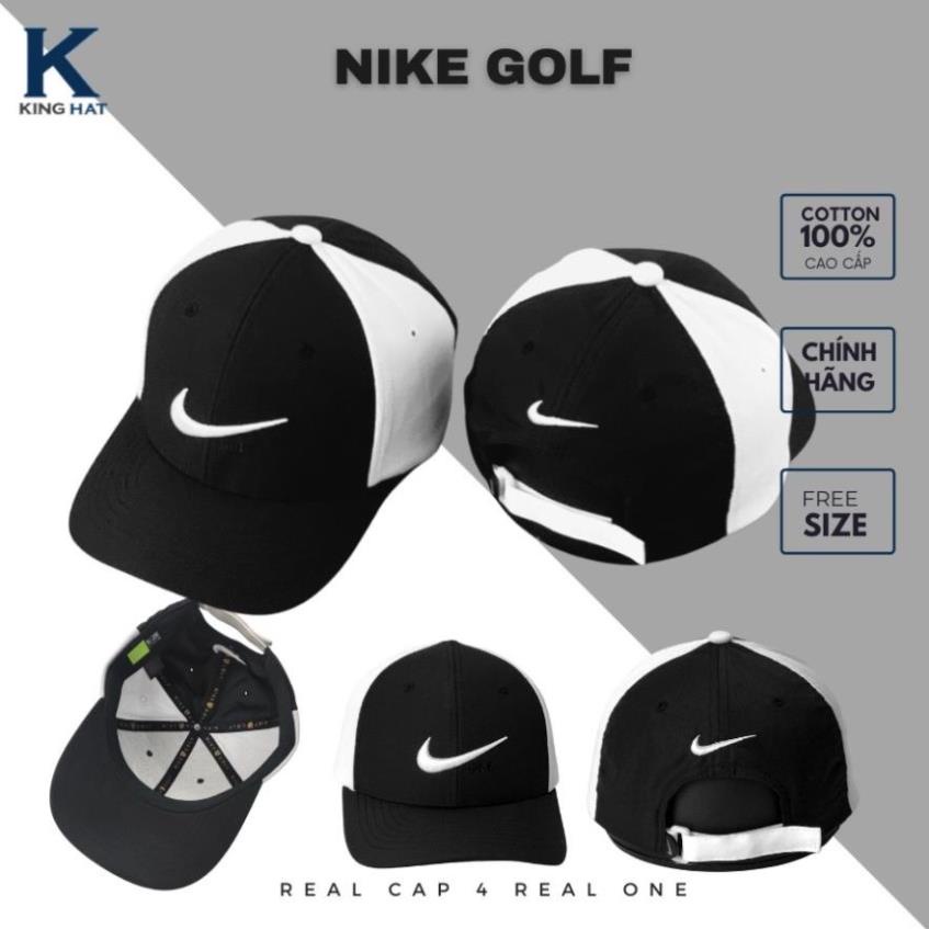 Nón kết logo thêu Ni.ke Golf, 100% chất cotton cao cấp, nón thể thao cho nam nữ Nón free size