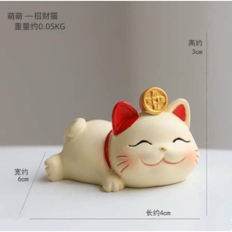 SÉT 4 MÈO THẦN TÀI MAY MẮN DỄ THƯƠNG BẰNG SỨ