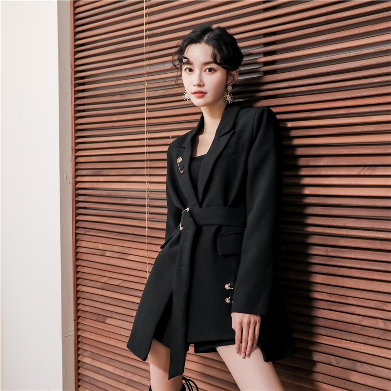 Sẵn MẢnh thật 4 hình cuối-2W287.Áo blazer phối đai phong cách cá tính kiểu mới