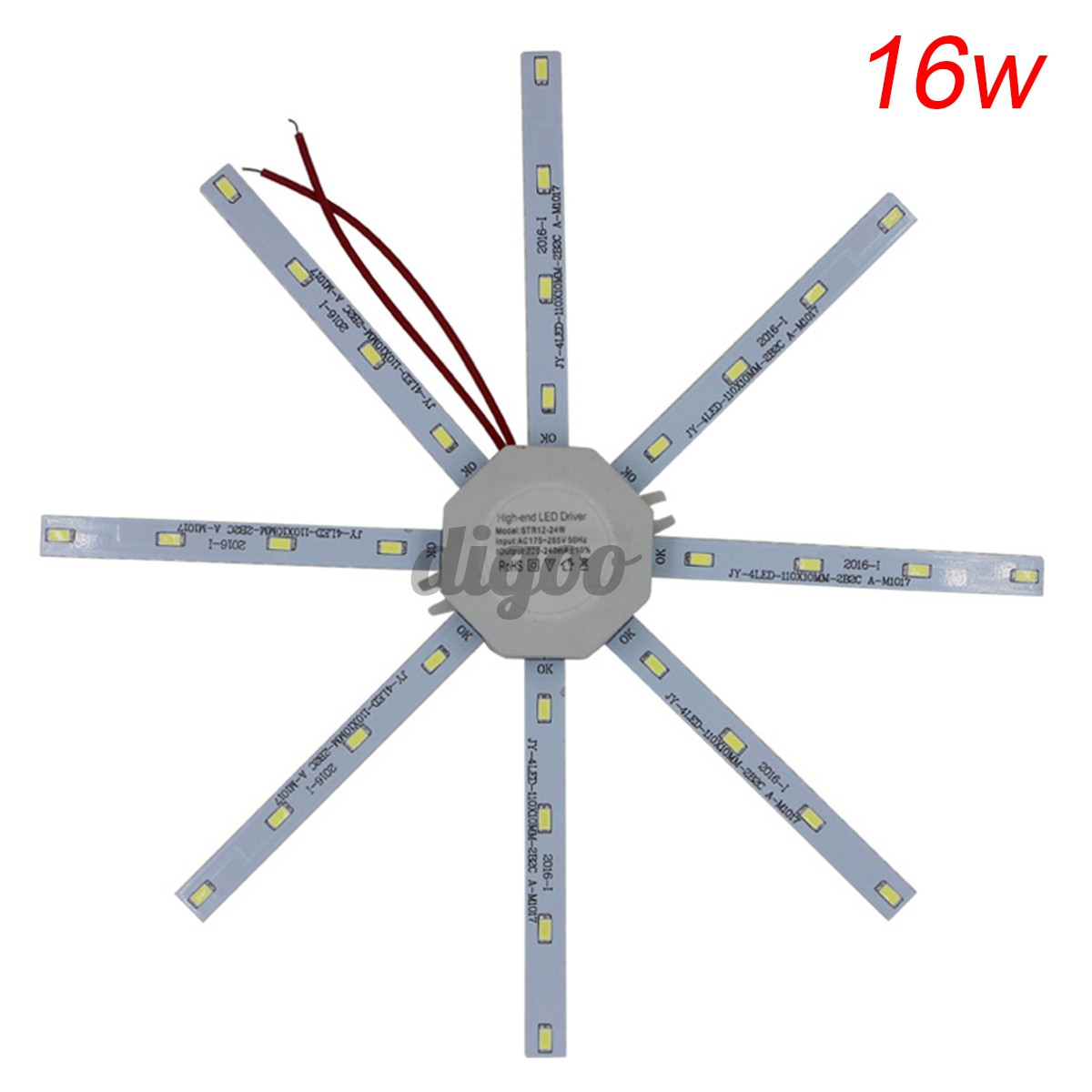 Đèn Trần Hình Bạch Tuộc 12w 16w 20w 24w 220v 5730smd Tiết Kiệm Năng Lượng