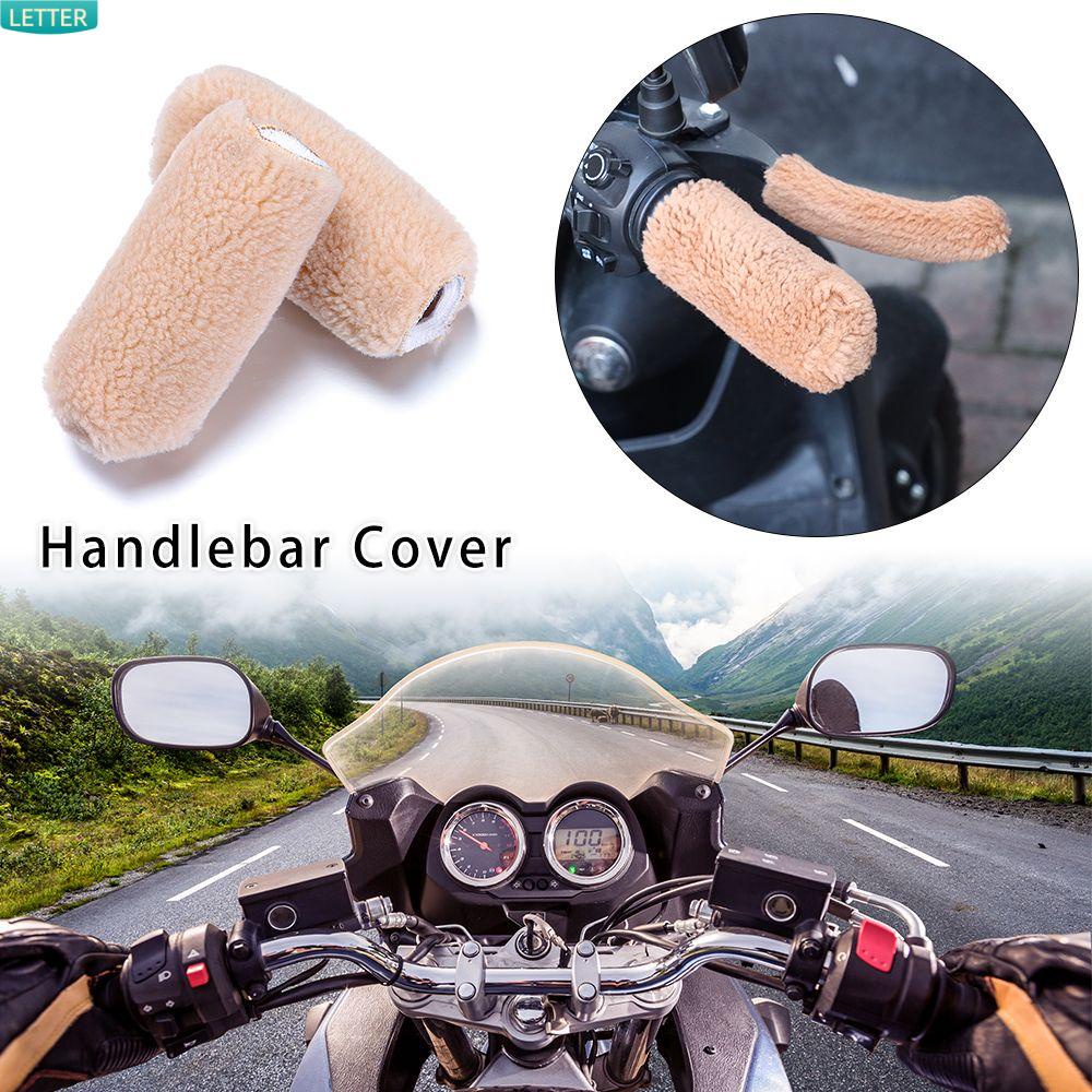 Set 2 Vỏ Bọc Tay Lái Xe Máy/Xe Đạp/Xe Máy Chống Gió Giữ Ấm