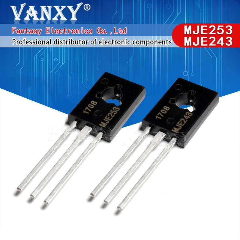5 Cặp  TO126 MJE253G MJE243G TO-126 Thương Hiệu Mới