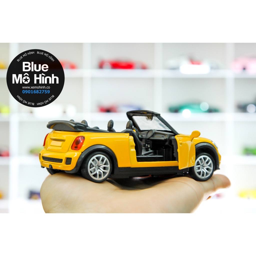 Blue mô hình | Mô hình xe mui trần sedan Mini Cooper 1:36