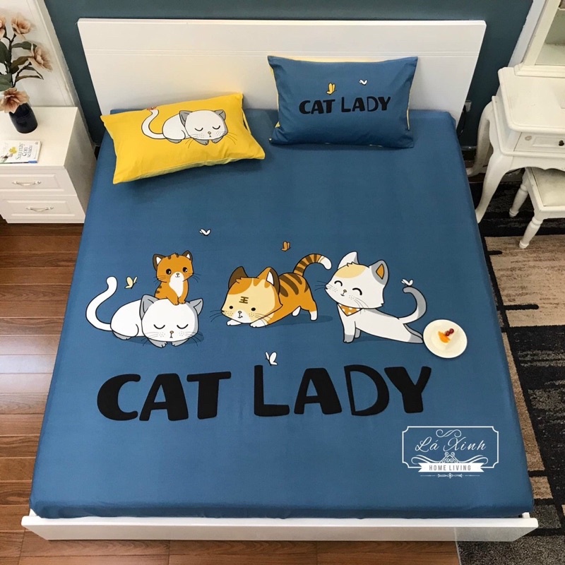 BỘ GA GỐI COTTON HOẠ TIẾT HOẠT HÌNH CHO BÉ DỄ THƯƠNG